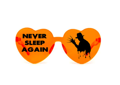 Horror Movie Character Sunglasses, Halloween Heart Shaped Sunglasses Halloween Party Dress Up
