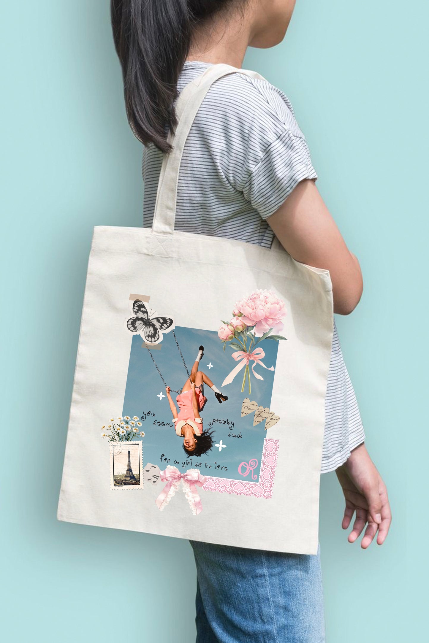 Girl So In Love Tote Bag