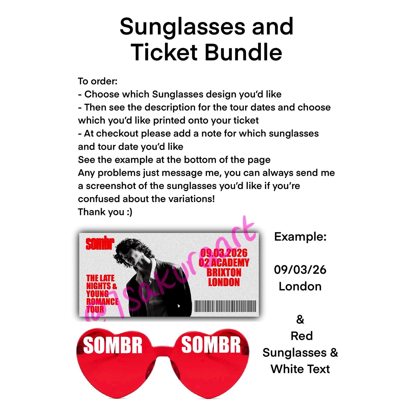 S Popstar 2026 Tour Sunglasses