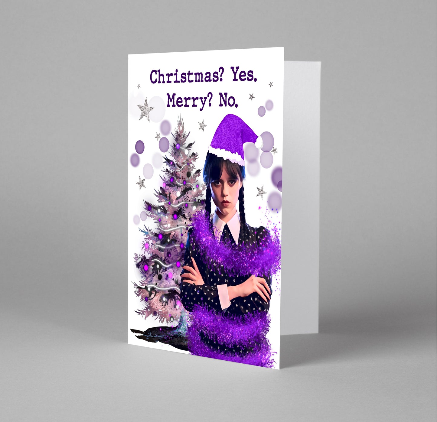 Goth Girl Christmas Card