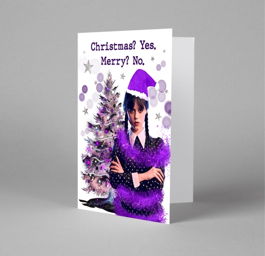 Goth Girl Christmas Card