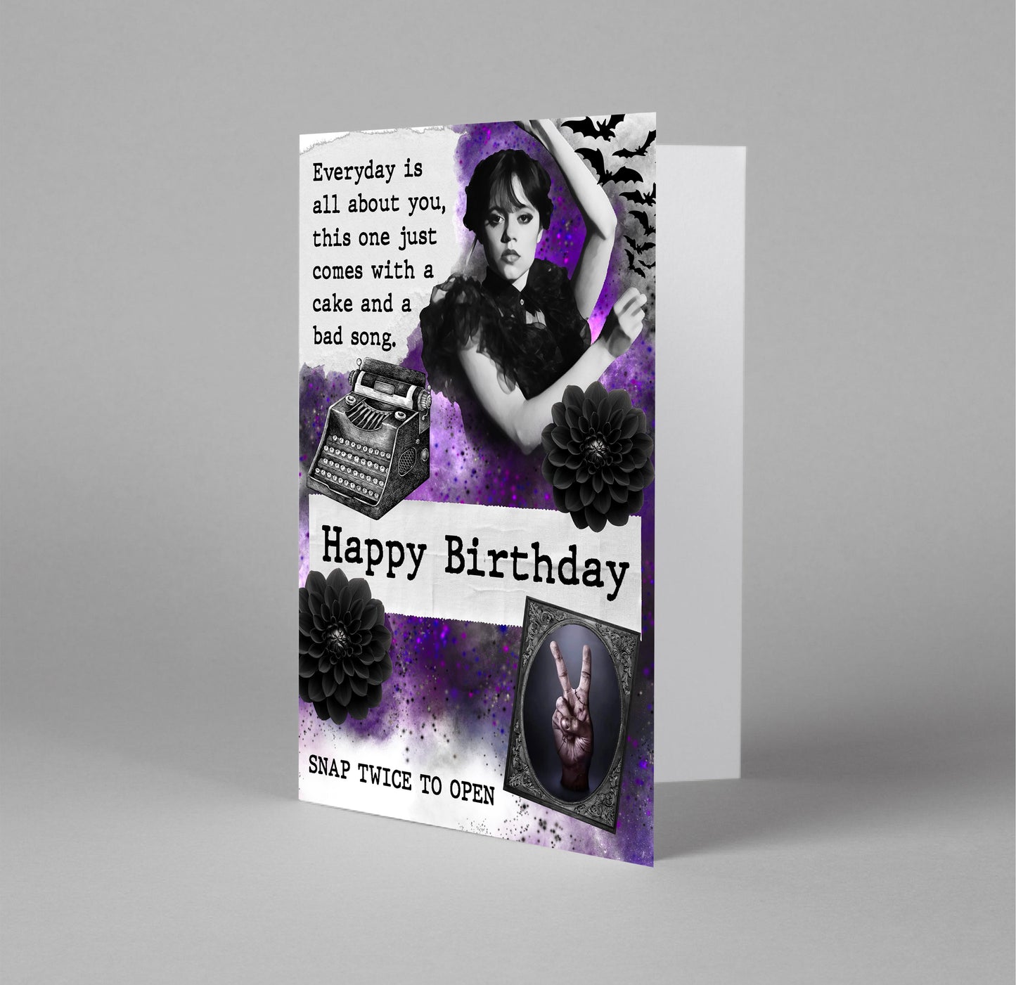 Goth Girl Dance Birthday Card