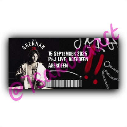 TG 2025 Tour Souvenir Tickets