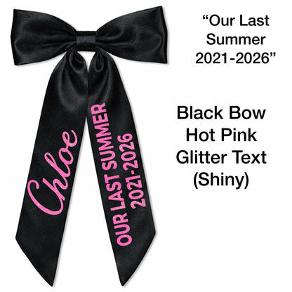School Leaver 2026 Hair Bow Clip Personalised
