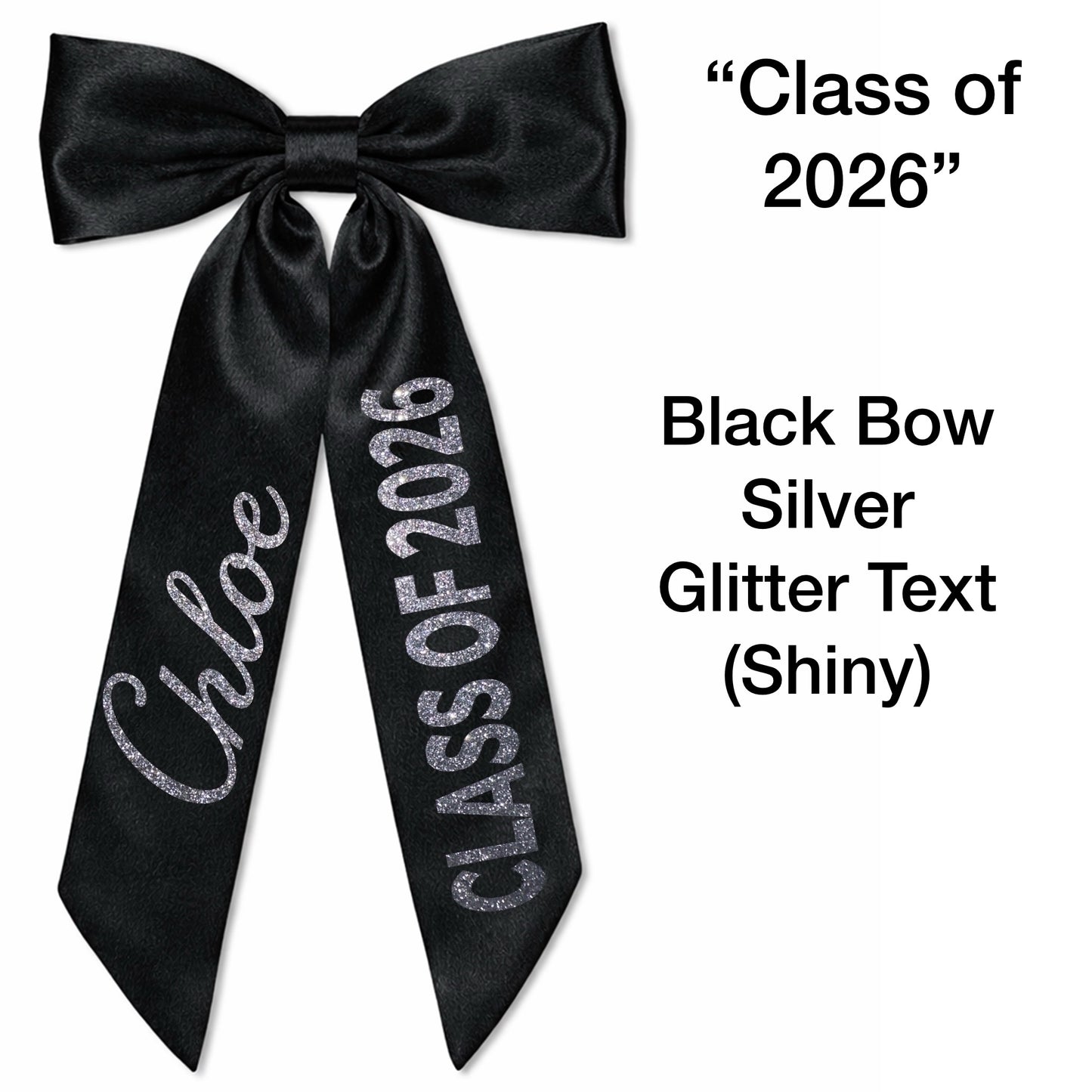 School Leaver 2026 Hair Bow Clip Personalised