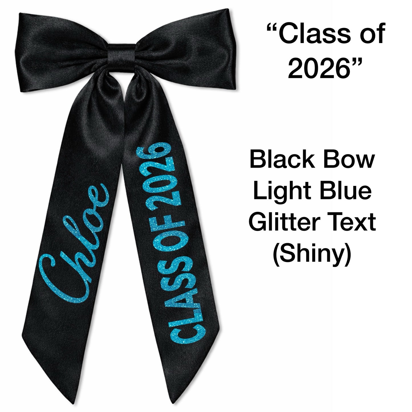 School Leaver 2026 Hair Bow Clip Personalised