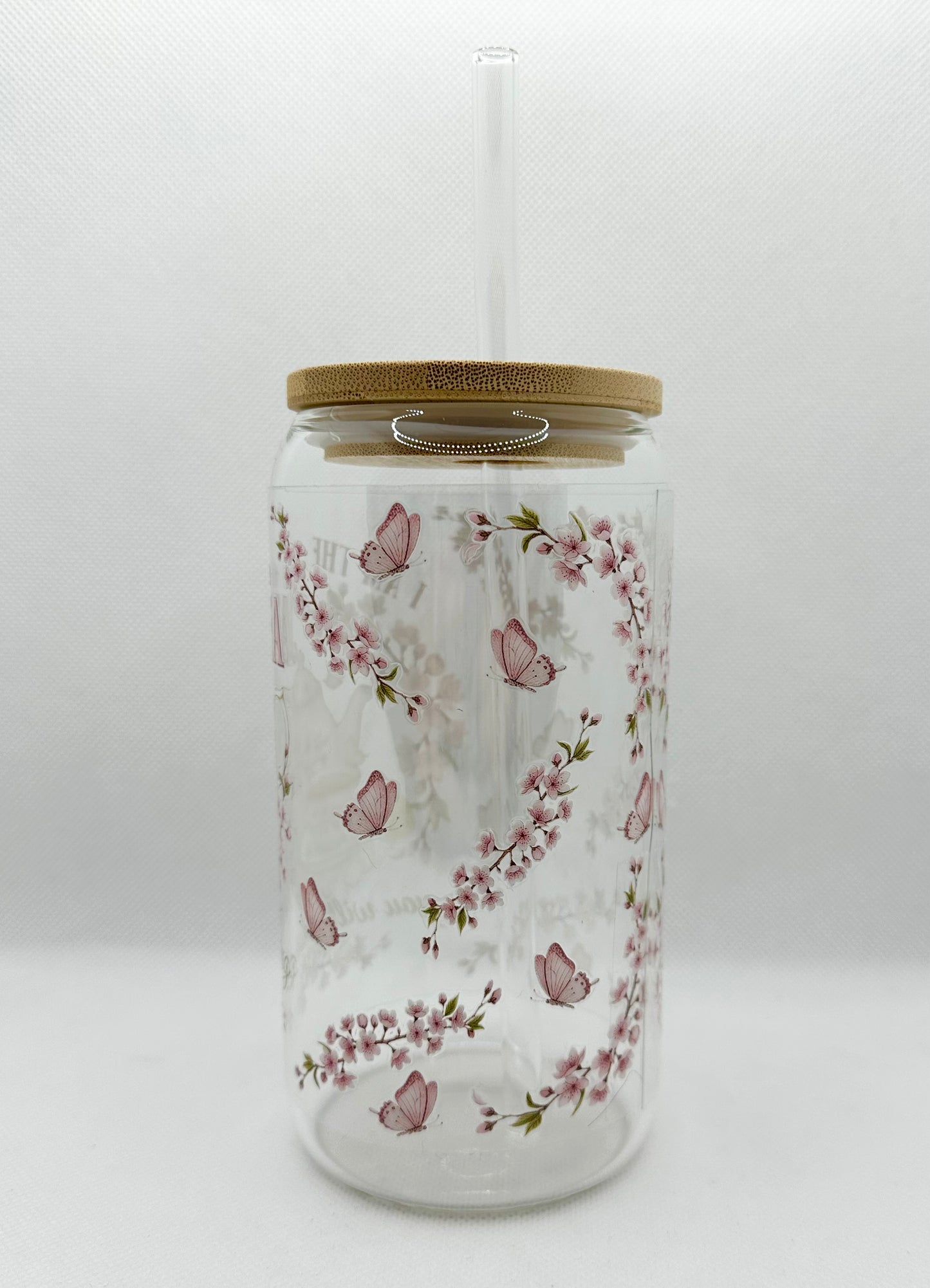 Pink - "I'm the Tea you will be having" B TV Show 16oz Glass Tumbler with Straw