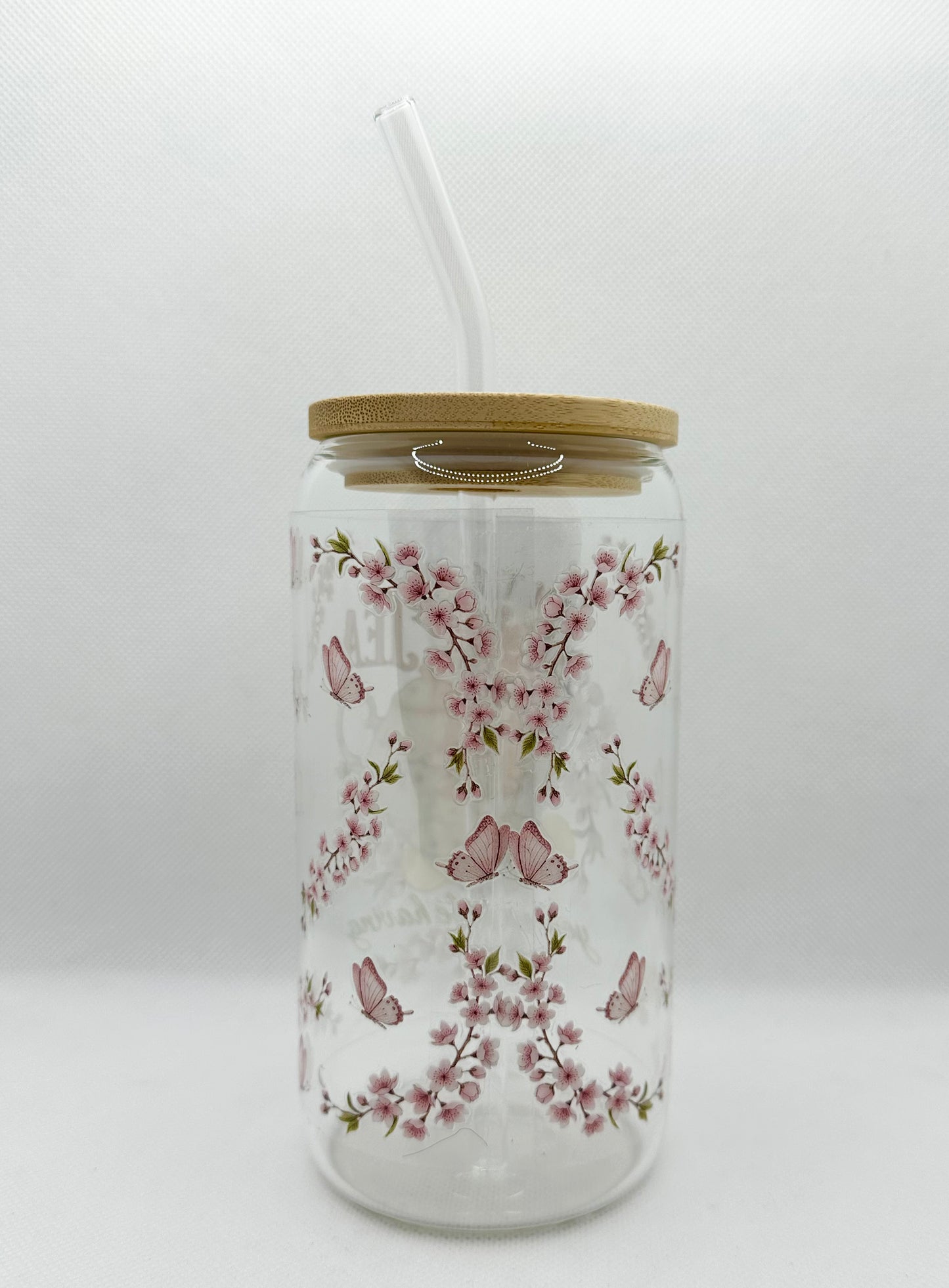 Pink - "I'm the Tea you will be having" B TV Show 16oz Glass Tumbler with Straw