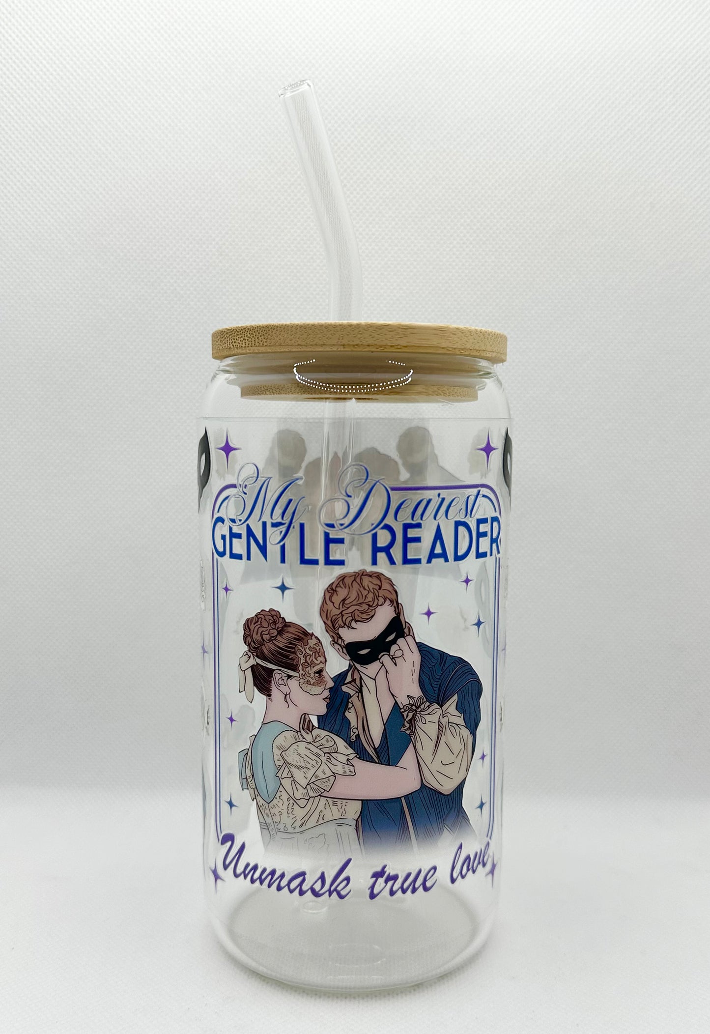Masquerade Ball B TV Show 16oz Glass Tumbler with Straw