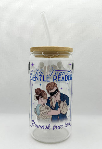 Masquerade Ball B TV Show 16oz Glass Tumbler with Straw
