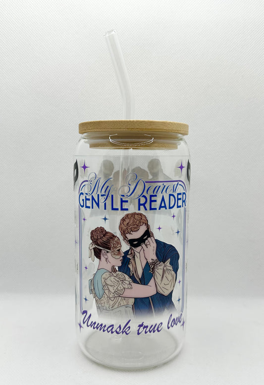 Masquerade Ball B TV Show 16oz Glass Tumbler with Straw
