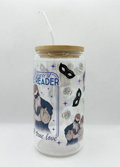 Masquerade Ball B TV Show 16oz Glass Tumbler with Straw