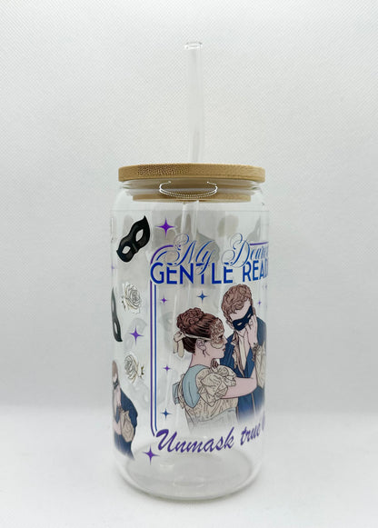 Masquerade Ball B TV Show 16oz Glass Tumbler with Straw