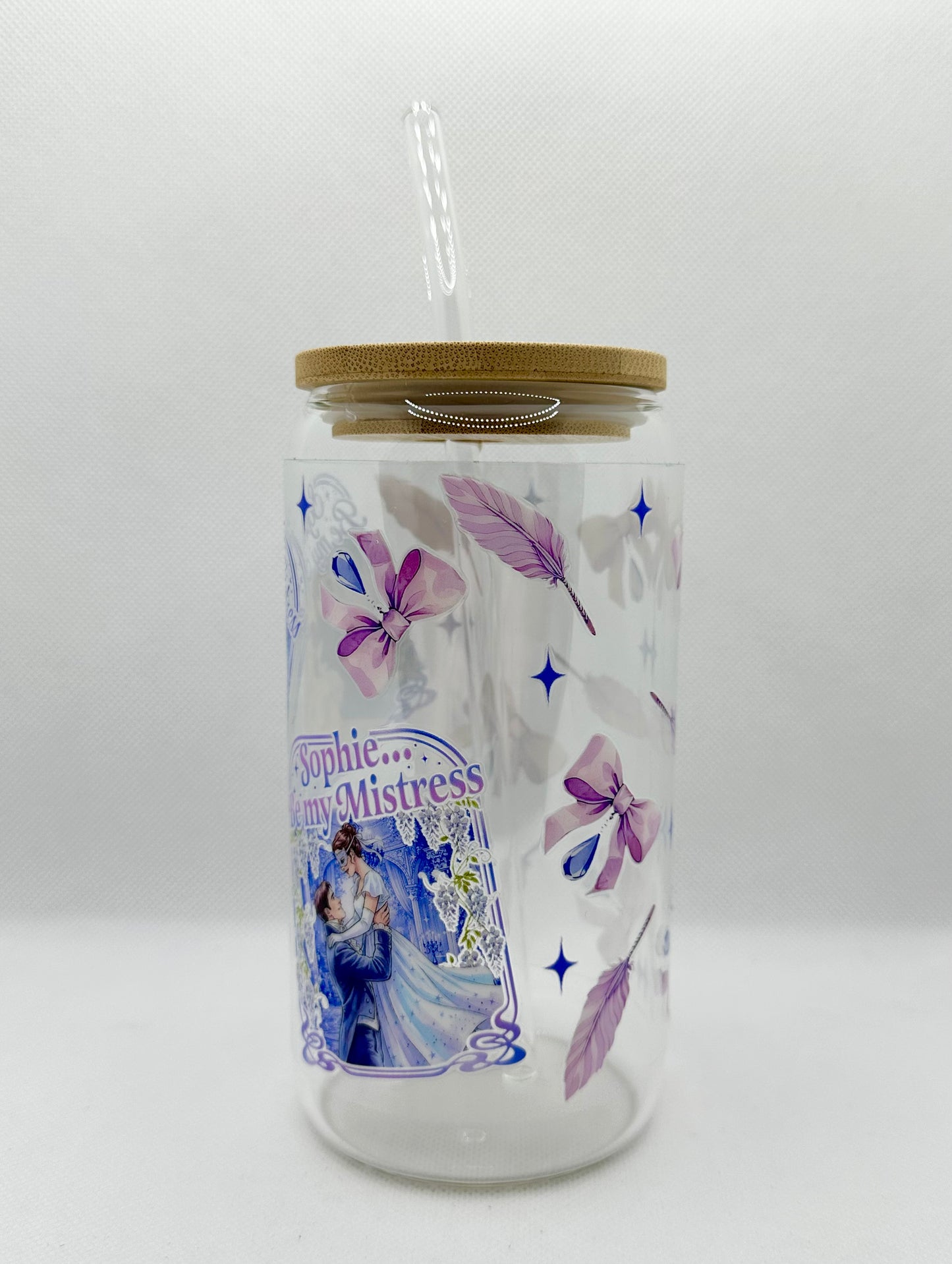 'Be My Mistress' B TV Show 16oz Glass Tumbler with Straw