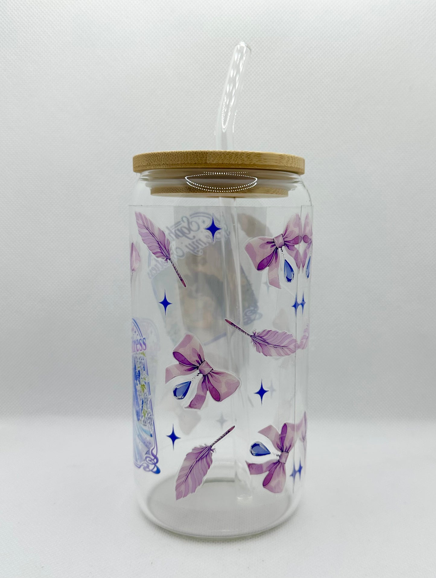 'Be My Mistress' B TV Show 16oz Glass Tumbler with Straw