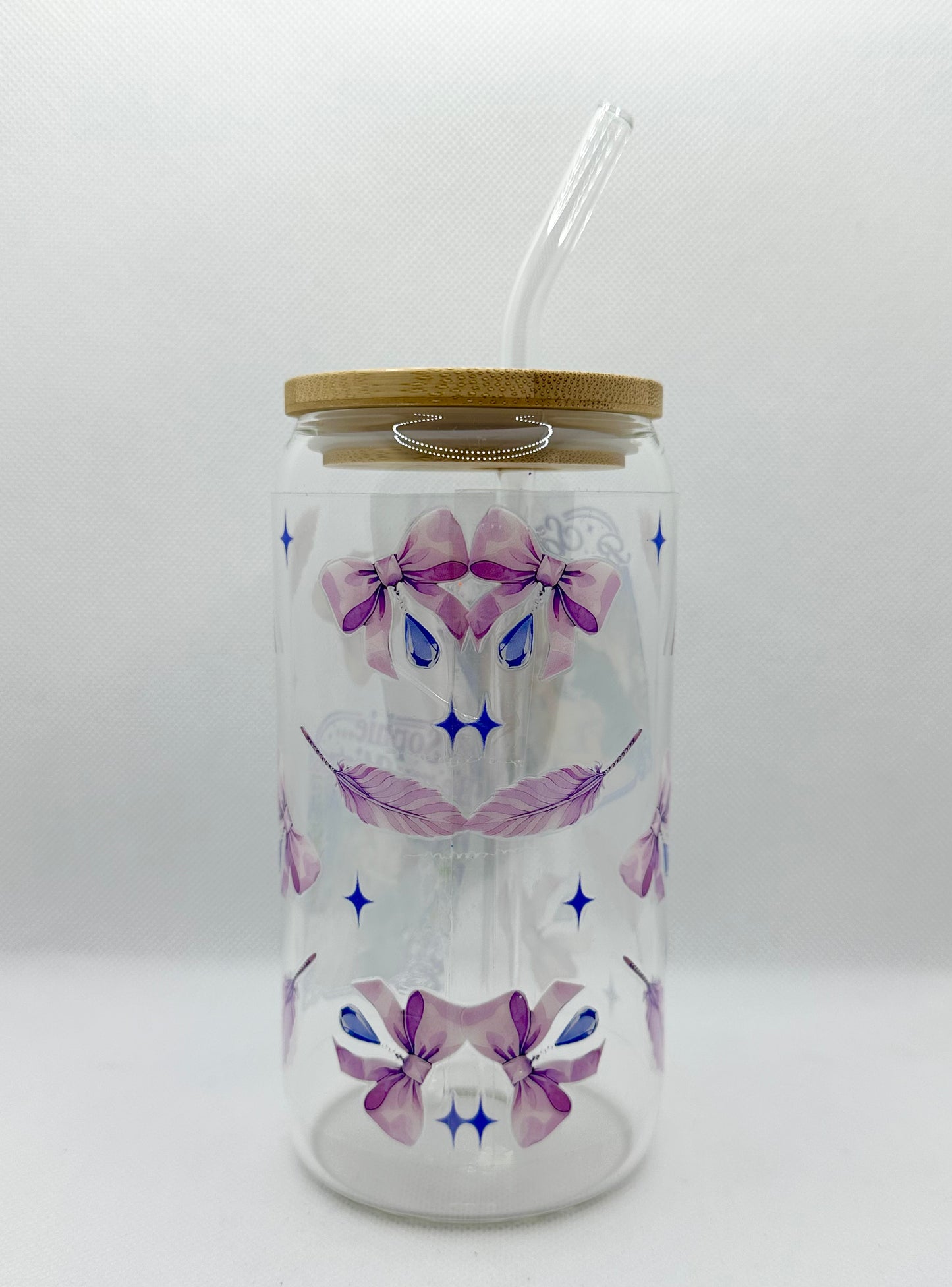 'Be My Mistress' B TV Show 16oz Glass Tumbler with Straw