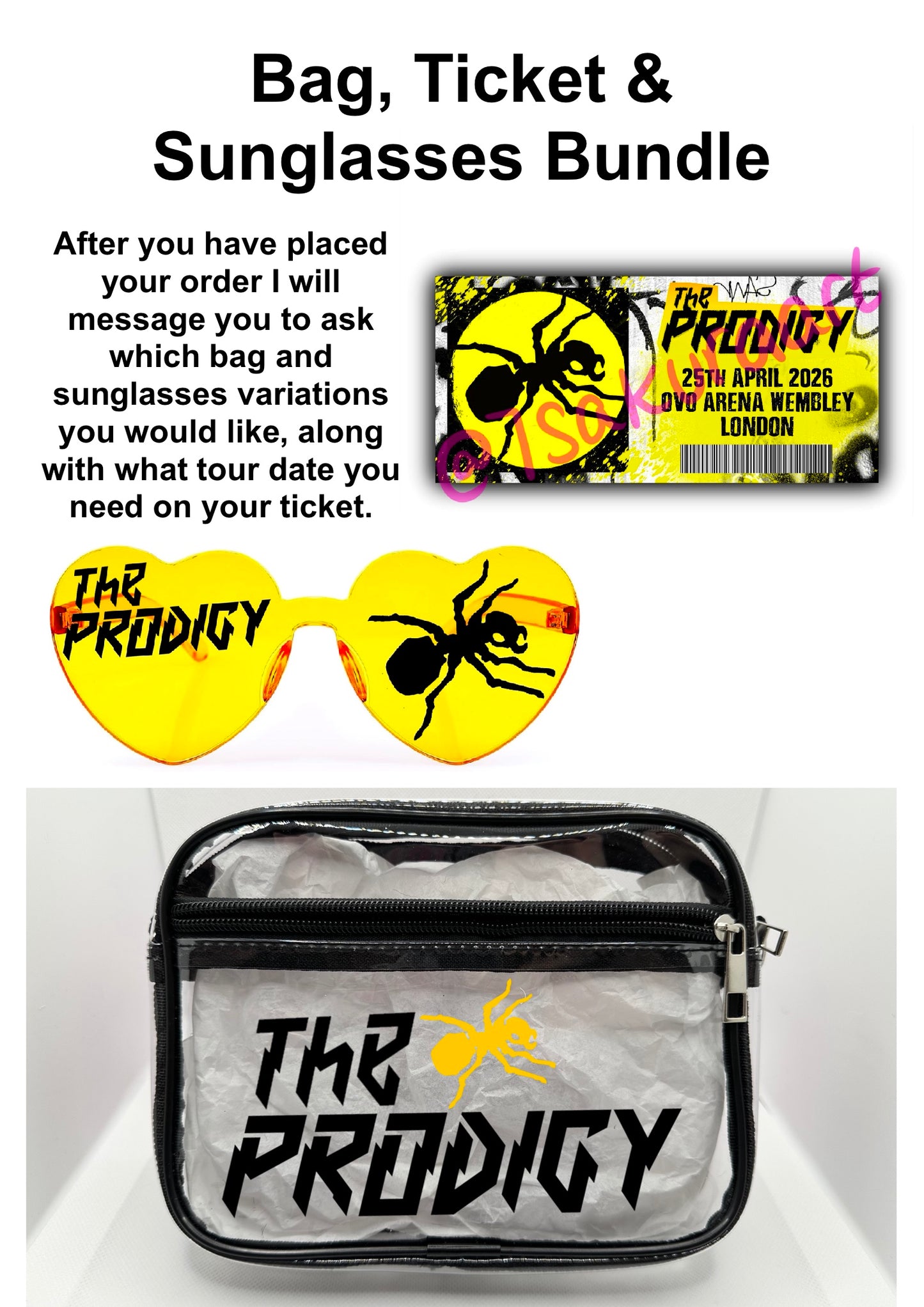 TP Tour Concert Bag Clear Stadium Approved PVC Concert Crossbody Bag