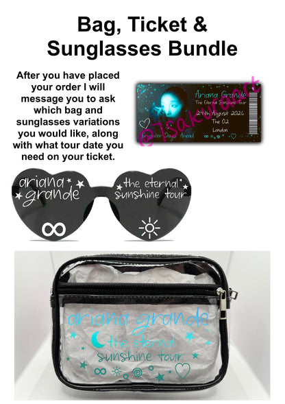 Popstar Tour Concert Bag Clear Stadium Approved PVC Concert Crossbody Bag