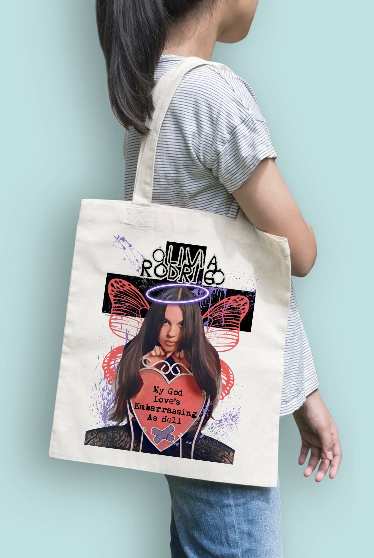 Love is embarrassing Tote Bag