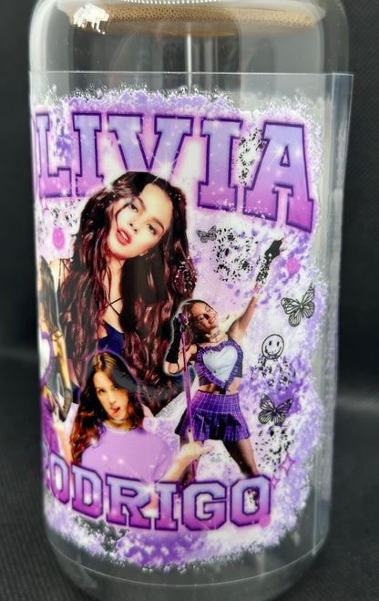 OR 16oz Clear Glass Tumbler with Straw