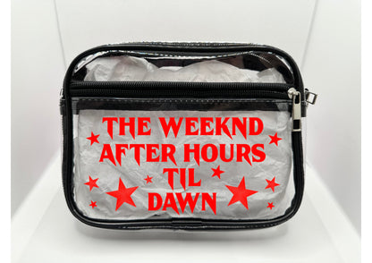 TW Tour Concert Bag Clear Stadium Approved PVC Concert Crossbody Bag