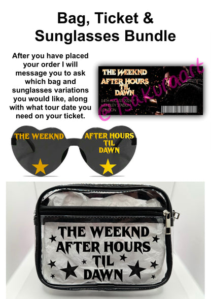 TW Tour Concert Bag Clear Stadium Approved PVC Concert Crossbody Bag