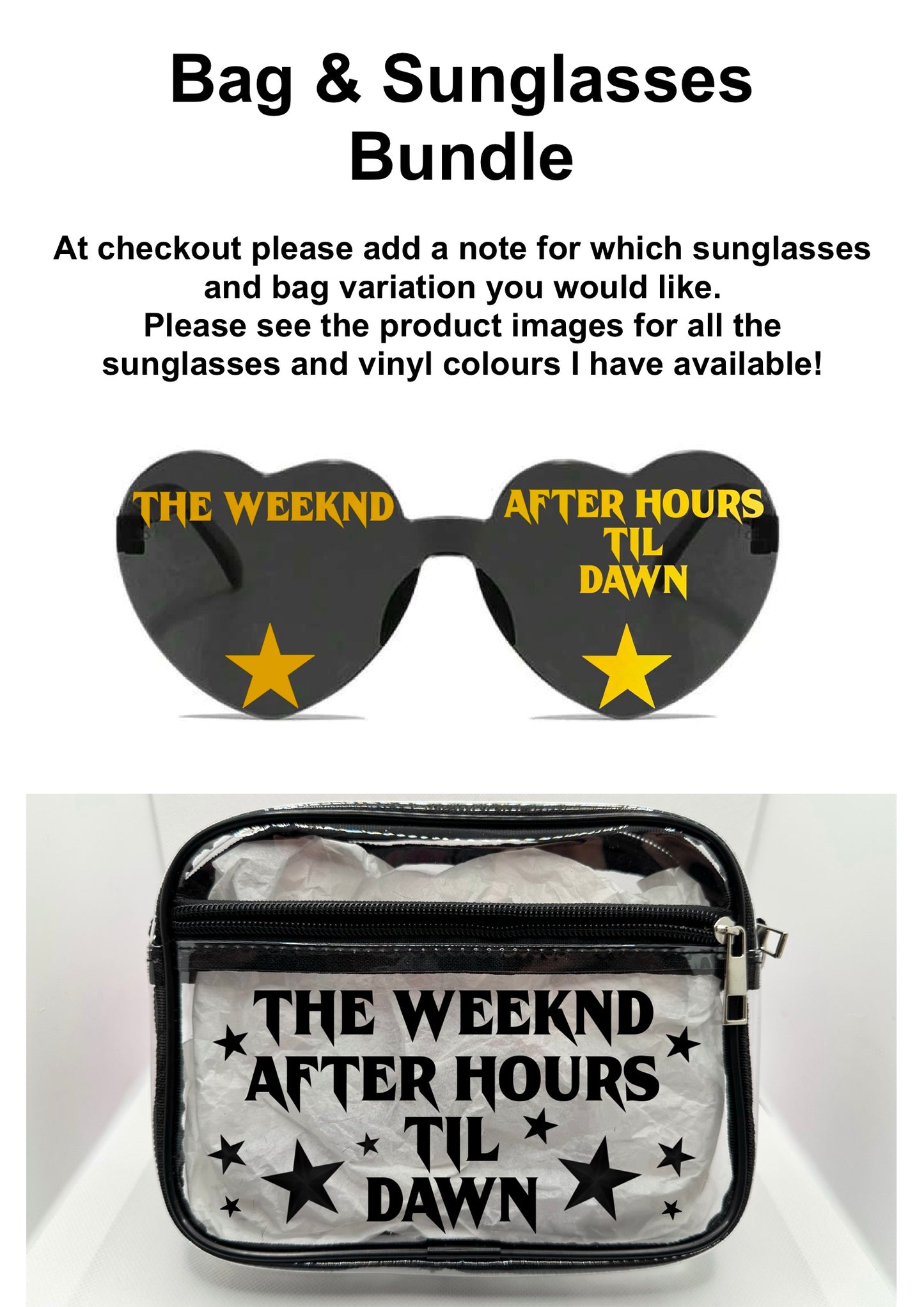 TW Tour Concert Bag Clear Stadium Approved PVC Concert Crossbody Bag