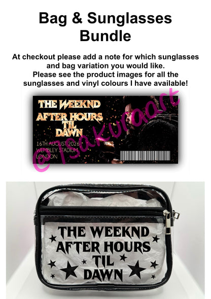 TW Tour Concert Bag Clear Stadium Approved PVC Concert Crossbody Bag