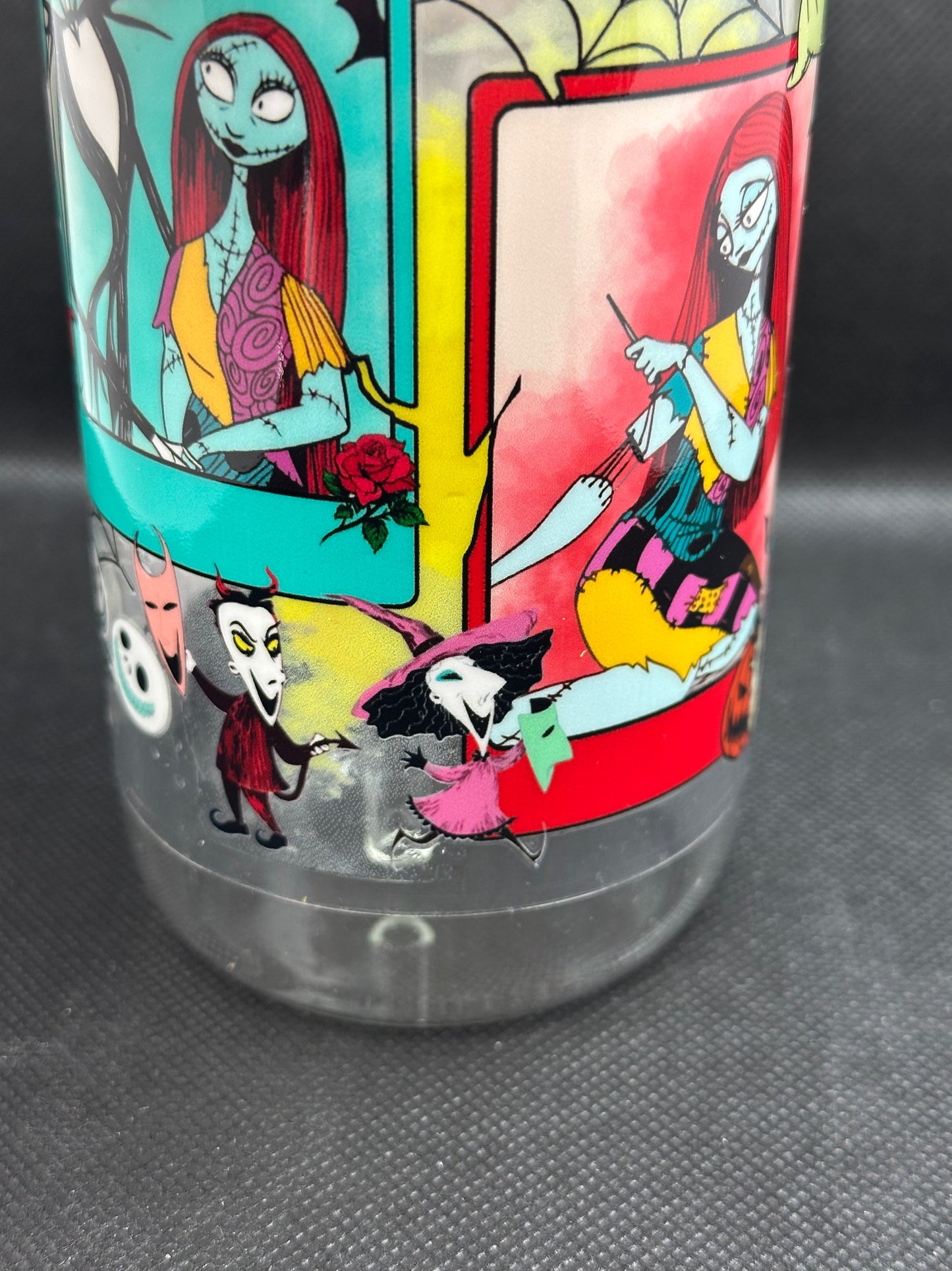 Halloween Animation Movie inspired 16oz Clear Glass Tumbler with Straw