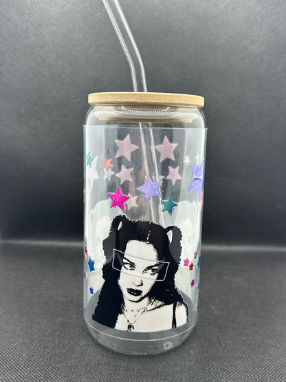 OR GUTS Era 16oz Clear Glass Tumbler with Straw