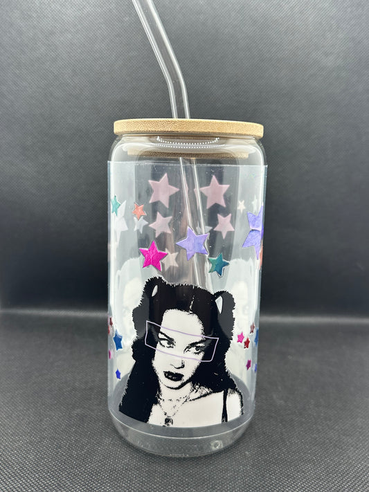 OR GUTS Era 16oz Clear Glass Tumbler with Straw