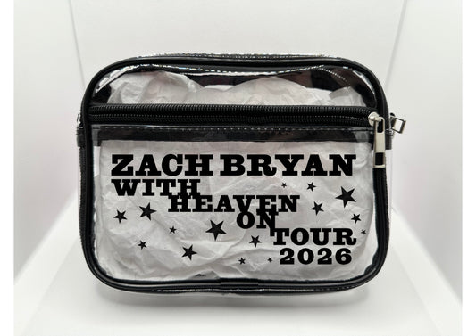 ZB 2026 Tour Concert Bag Clear Stadium Approved PVC Concert Crossbody