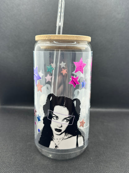 OR GUTS Era 16oz Clear Glass Tumbler with Straw