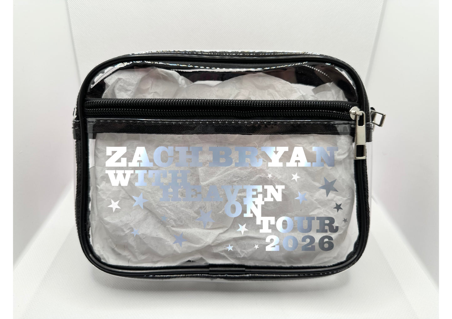 ZB 2026 Tour Concert Bag Clear Stadium Approved PVC Concert Crossbody