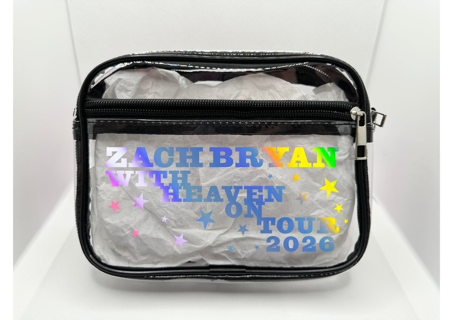 ZB 2026 Tour Concert Bag Clear Stadium Approved PVC Concert Crossbody