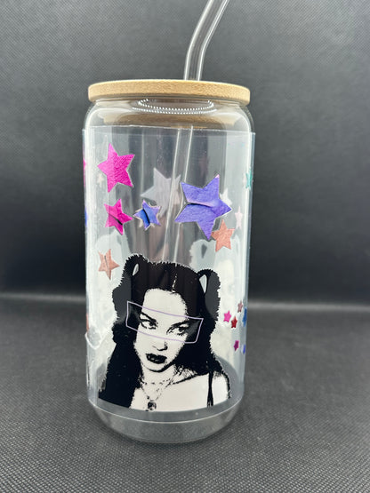 OR GUTS Era 16oz Clear Glass Tumbler with Straw