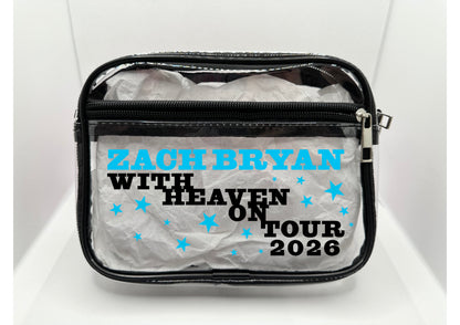 ZB 2026 Tour Concert Bag Clear Stadium Approved PVC Concert Crossbody