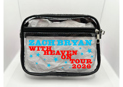 ZB 2026 Tour Concert Bag Clear Stadium Approved PVC Concert Crossbody