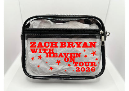 ZB 2026 Tour Concert Bag Clear Stadium Approved PVC Concert Crossbody