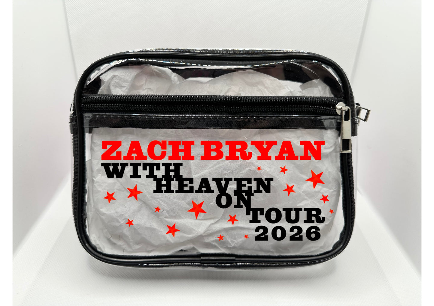 ZB 2026 Tour Concert Bag Clear Stadium Approved PVC Concert Crossbody