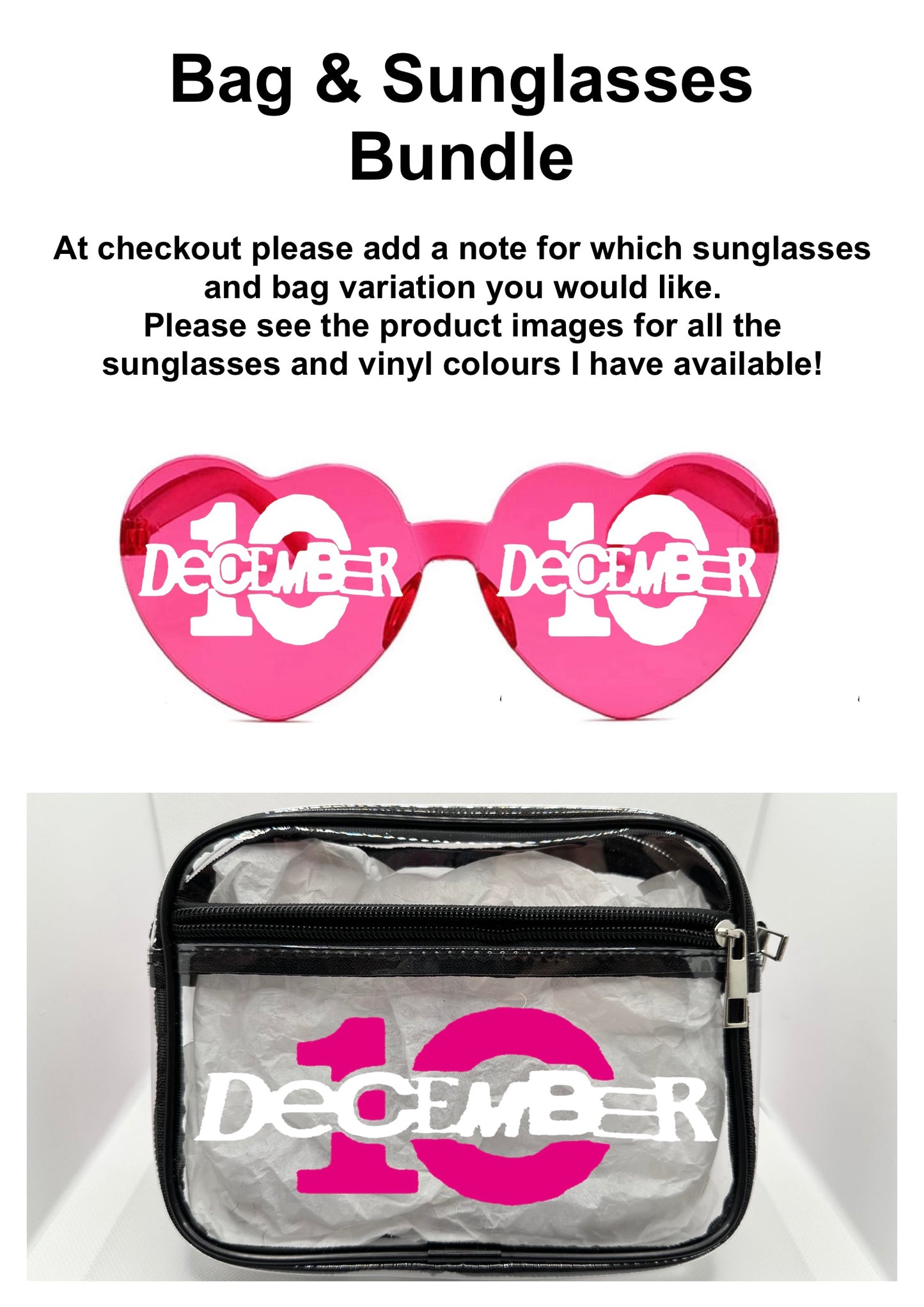 D10 2026 Tour Concert Bag Clear Stadium Approved PVC Concert Crossbody