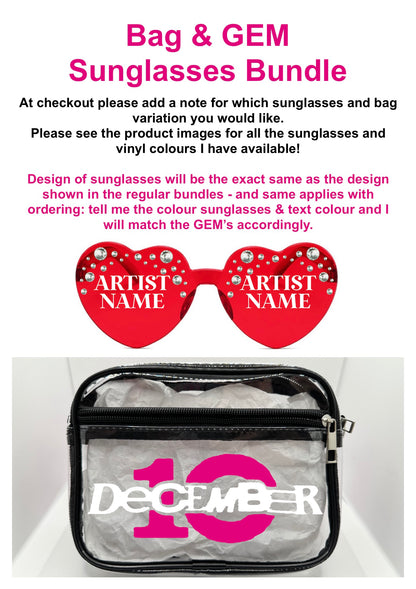 D10 2026 Tour Concert Bag Clear Stadium Approved PVC Concert Crossbody
