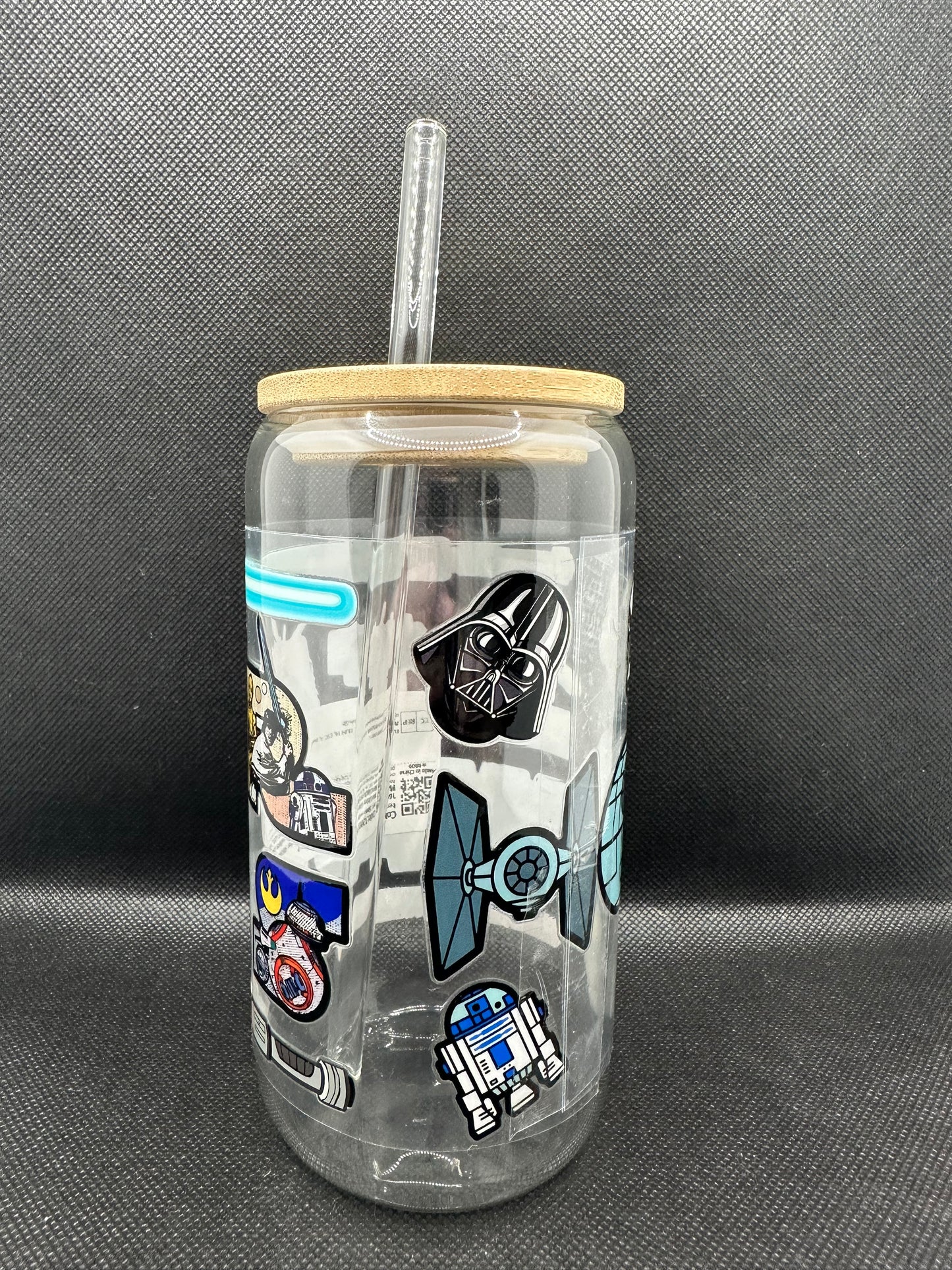 Sci-Fi Movie Inspired 16oz Glass Tumbler with Straw