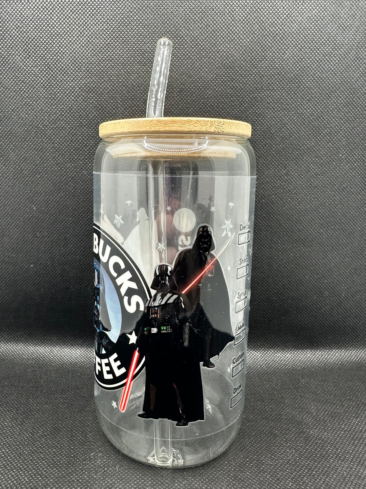 Sci-Fi Movie Inspired 16oz Glass Tumbler with Straw