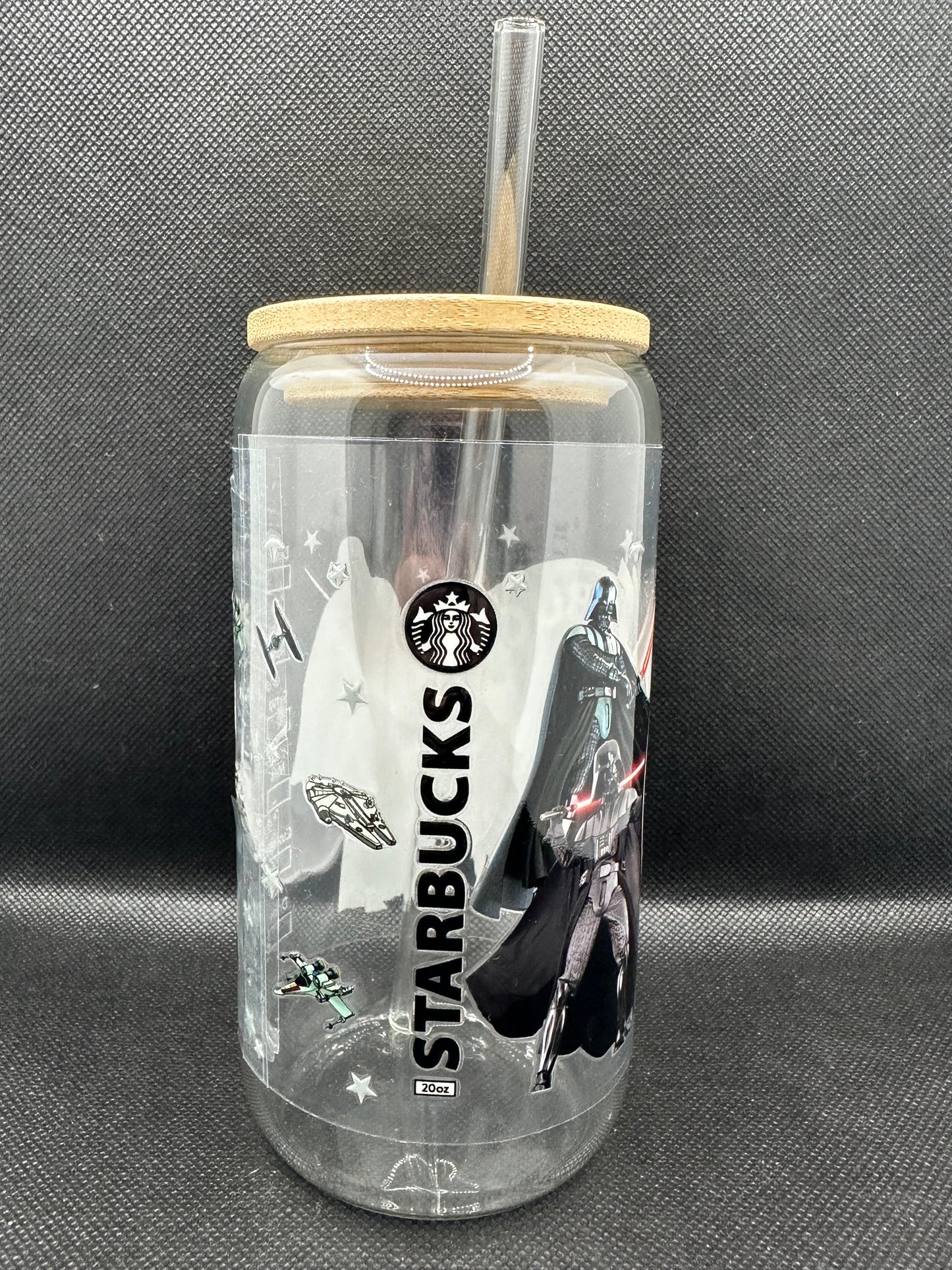Sci-Fi Movie Inspired 16oz Glass Tumbler with Straw