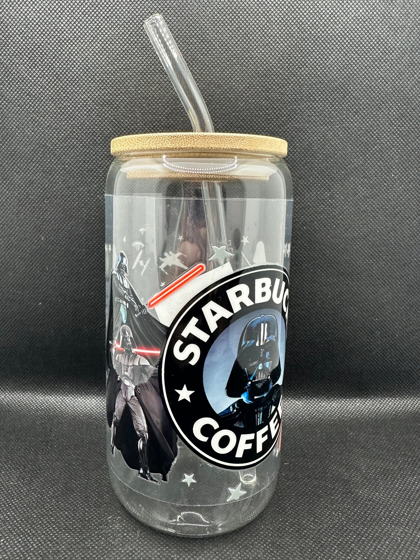Sci-Fi Movie Inspired 16oz Glass Tumbler with Straw