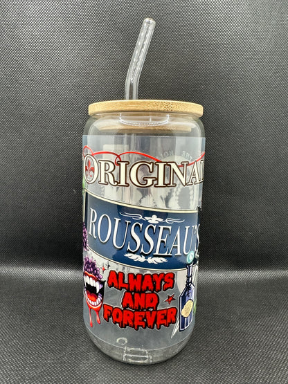 Originals Vampire 16oz Glass Tumbler with Straw