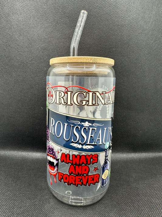Originals Vampire 16oz Glass Tumbler with Straw
