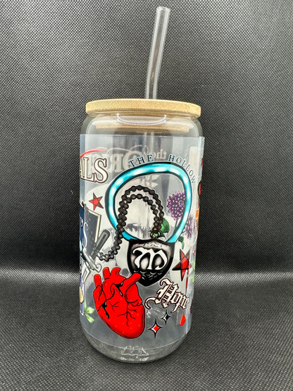 Originals Vampire 16oz Glass Tumbler with Straw