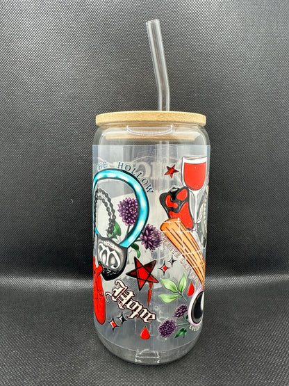 Originals Vampire 16oz Glass Tumbler with Straw
